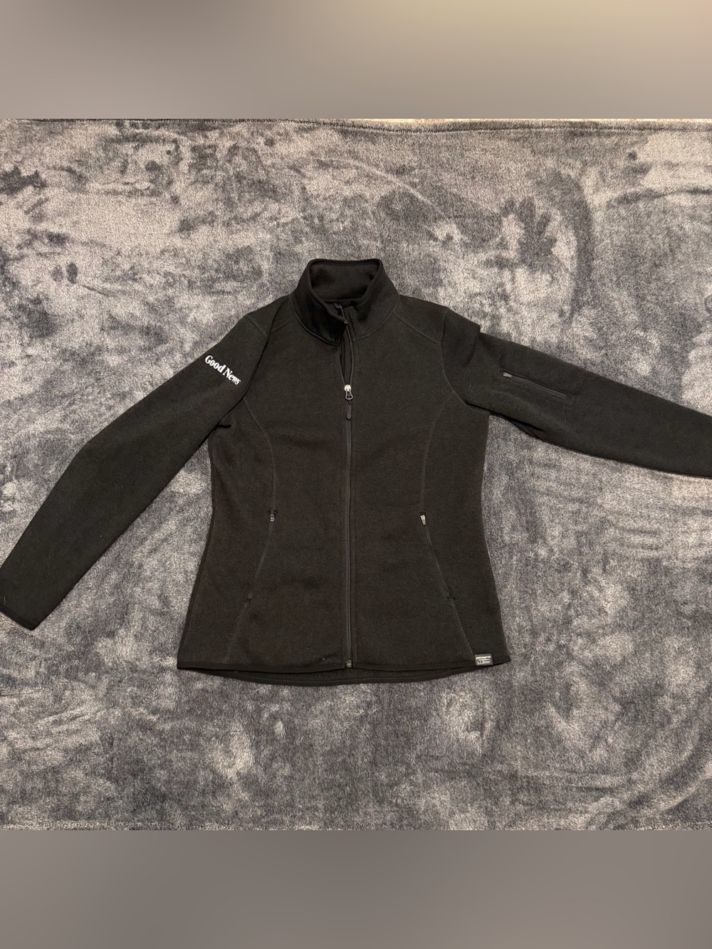 L.L. Bean Women's Black Full-Zip Utility Fleece Jacket